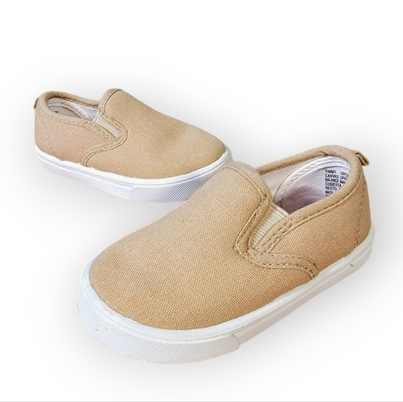 Garanimals Tan Canvas Loafers Slip on Sneakers Size 6 - Picture 16 of 16